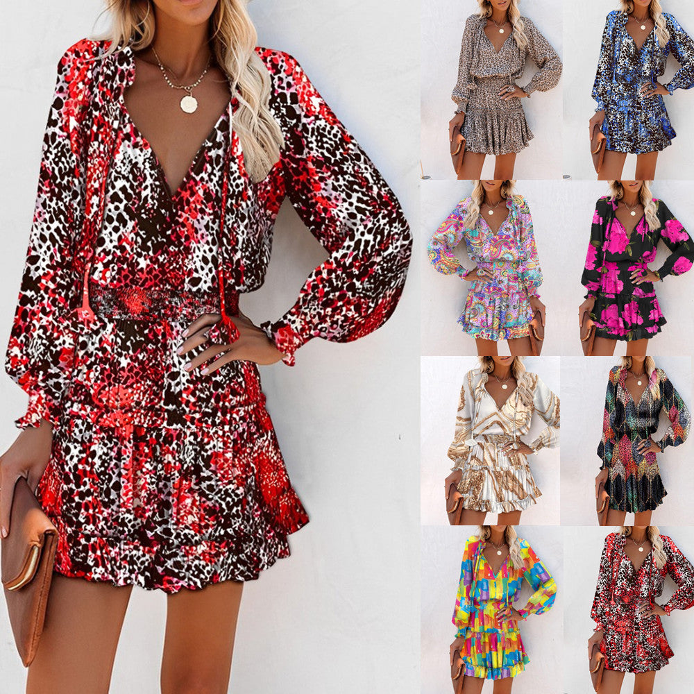Zoe | Bold Floral Mini Dress for Vibrant Elegance - Image 13