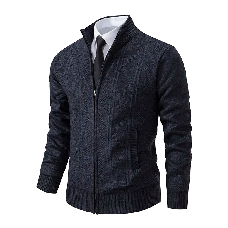 Richard | Men's Zip-Up Cardigan Sweater - Image 6