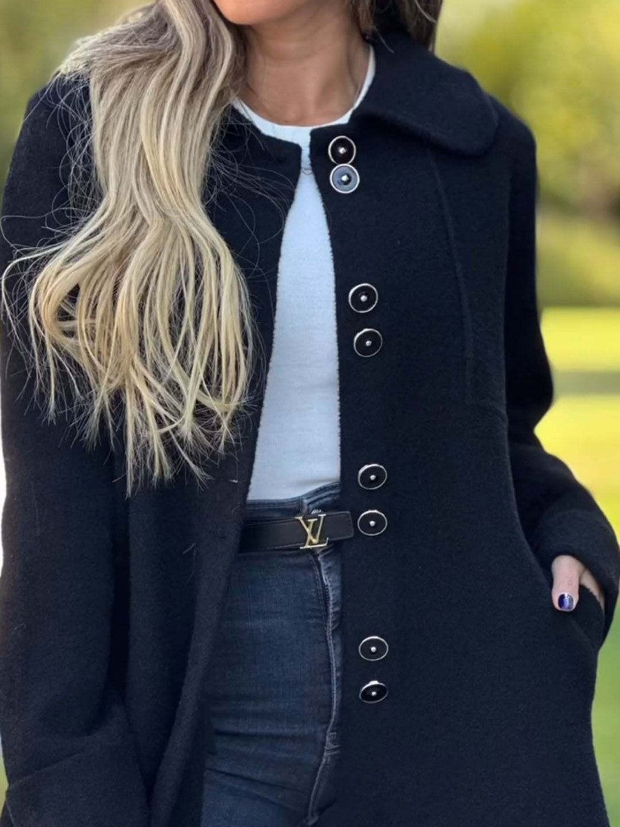 Harper | Women's Single-Breasted Knee Length Coat - Image 4