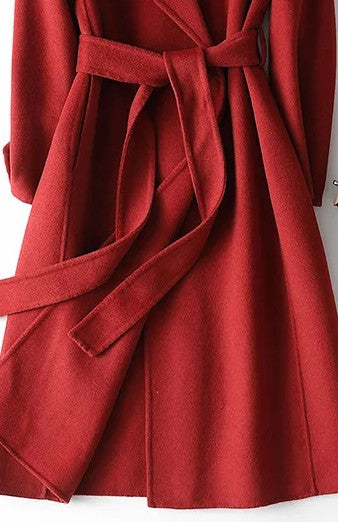 Virginia | Women's Belted Wrap Coat - Image 3