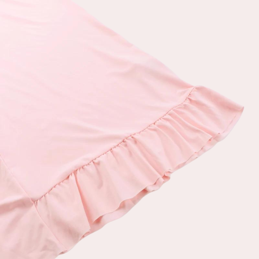 Paige | Elegant Sleeveless V-Neck Maxi Dress with Asymmetrical Slit - Image 7